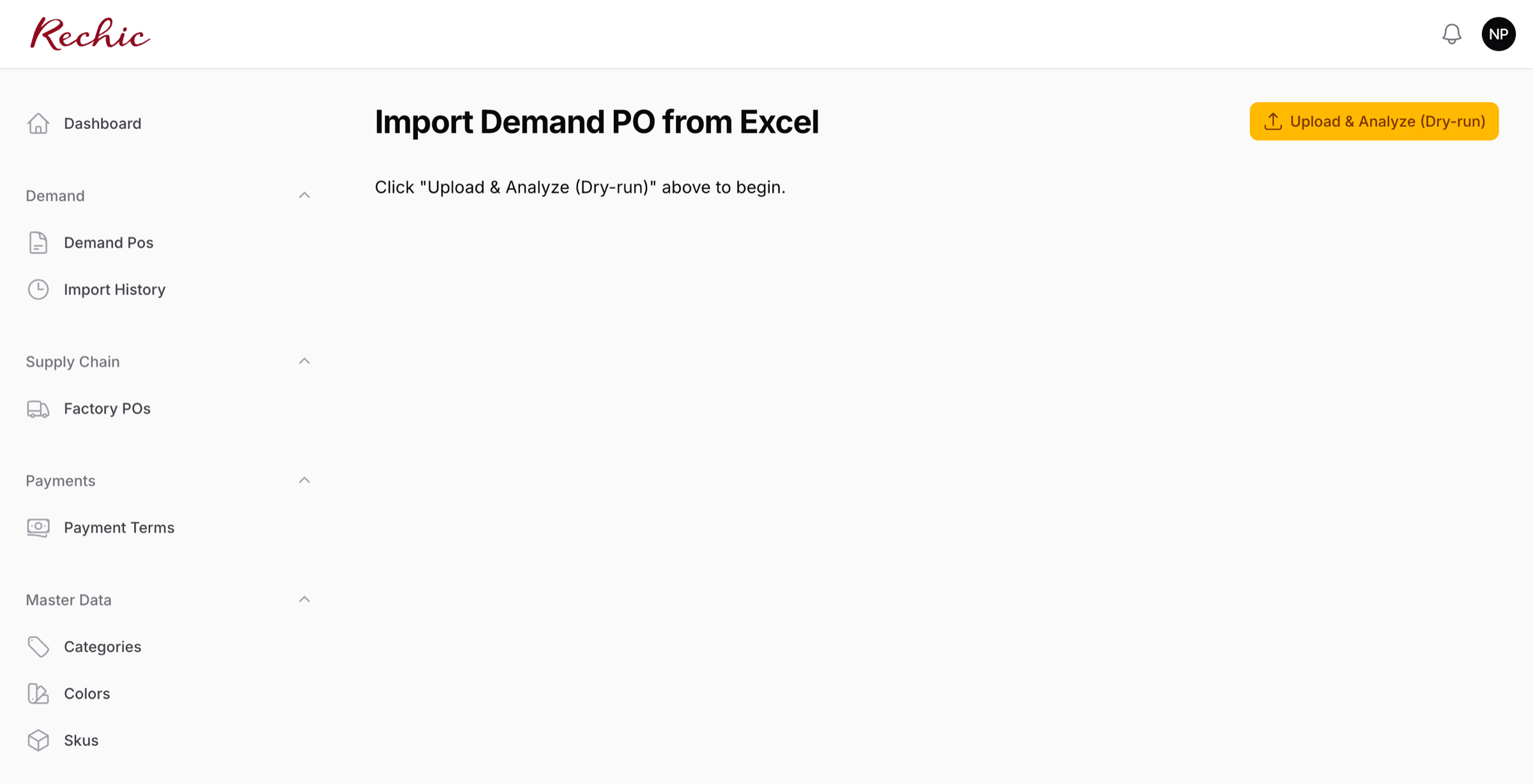 Trang Import Demand PO